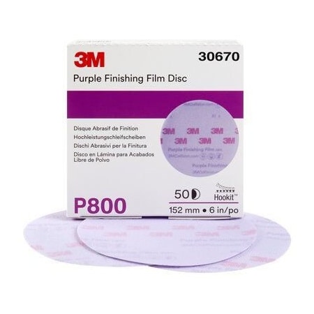 3M P800 6" PURP FINISH FILM HOOKI 3M30670